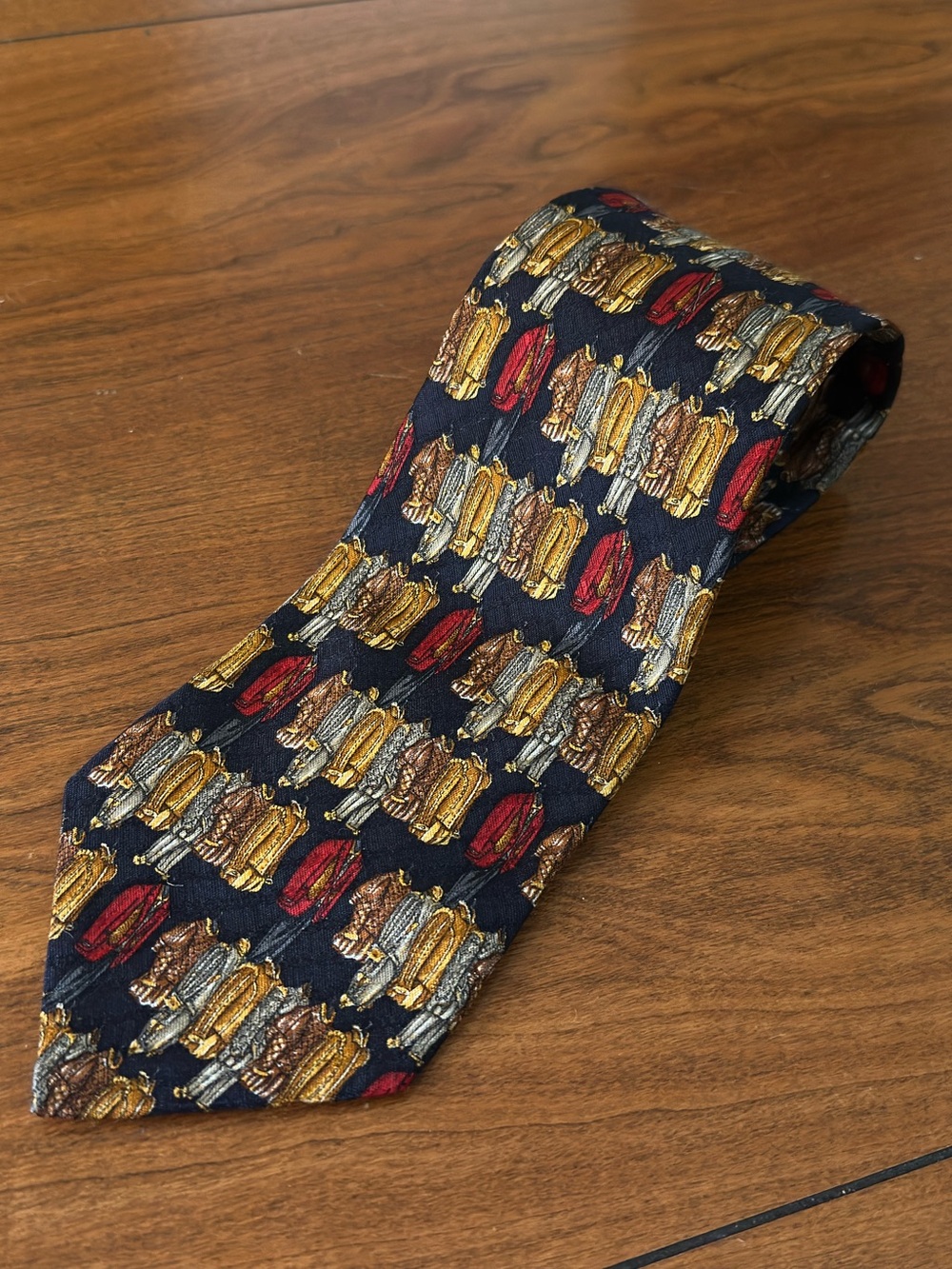 1990s Ermenegildo Zegna Disegno Esclusivo Silk Novelty Tie Italy 57”